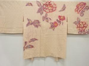 未使用品　きぬたや謹製　本総絞り　花模様　絵羽織